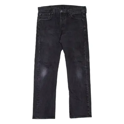 LEVI'S 501 Jeans Mens Black Regular Straight W33 L30