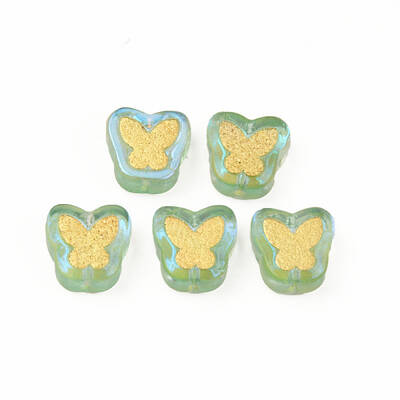Electroplate Transparent Handmade Lampwork Beads