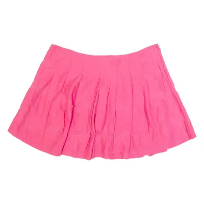 FAT FACE Womens Pleated Skirt Pink Short UK 18