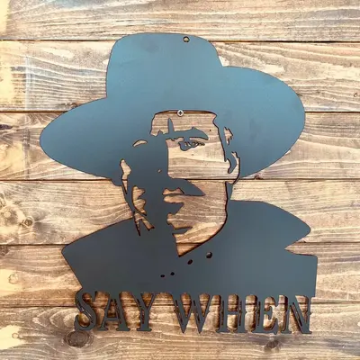 16” Doc Holliday  metal wall decor