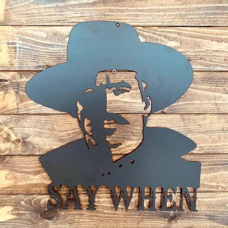 16” Doc Holliday  metal wall decor