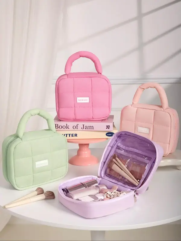 Large Capacity Makeup Bag, Portable Cosmetic Storage Bag, Waterproof Makeup Organizer Pouch, Zipper Makeup Organizer Bag for ...