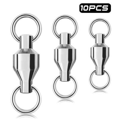 Ball Bearing Swivel Snap 0#-10# Double Fishing Connector Accessories
