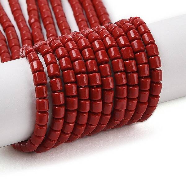 Dyed Synthetic Coral Beads Strands