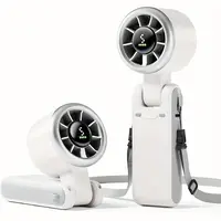 Portable Handheld Turbo Fan, 5 Gear Wind, Battery Operated, Up To 12 Working Hours, 3 IN 1 Hand Fan With Air Turbo Tech Cooli...