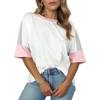 Dokotoo Womens Tops Summer 2025 Fashion Trendy Color Block Shirts for Women Business Casual Women's Blouses Cute Tops for Wom...