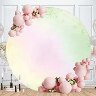 Aperturee Lion And Balloons Happy Birthday Round Backdrop | Round Birthday Backdrop Cover | Round Backdrop Stand Covers | Rou...