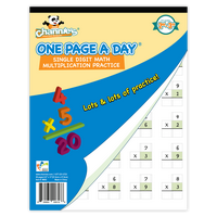 One Page A Day Single Digit Multiplication Math Workbook – Visual Daily Practice for Grades 2–3