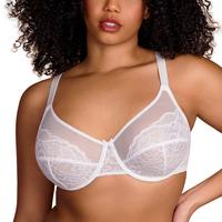 HSIA Enchante Unlined Comfort Lace Soft Mesh Underwire Full Coverage Bra Womenswear