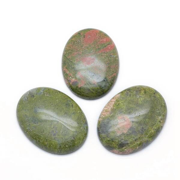 Natural Unakite Cabochons