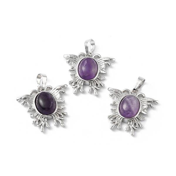 Natural Amethyst Pendants