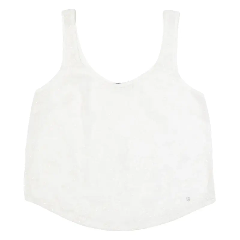 ABERCROMBIE & FITCH Womens Camisole Top White Sleeveless Floral S