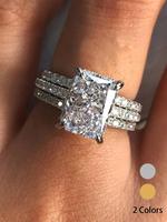 Elegant Rhinestone Decorated Ring, Fashion Accessories for Women & Girls, Trendy All-match & Exquisite Jewelry for Birthday G...