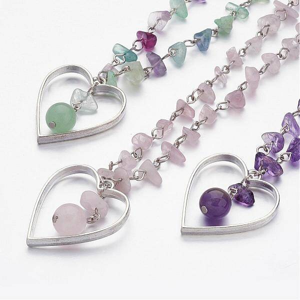 Natural Gemstone Beaded Necklaces