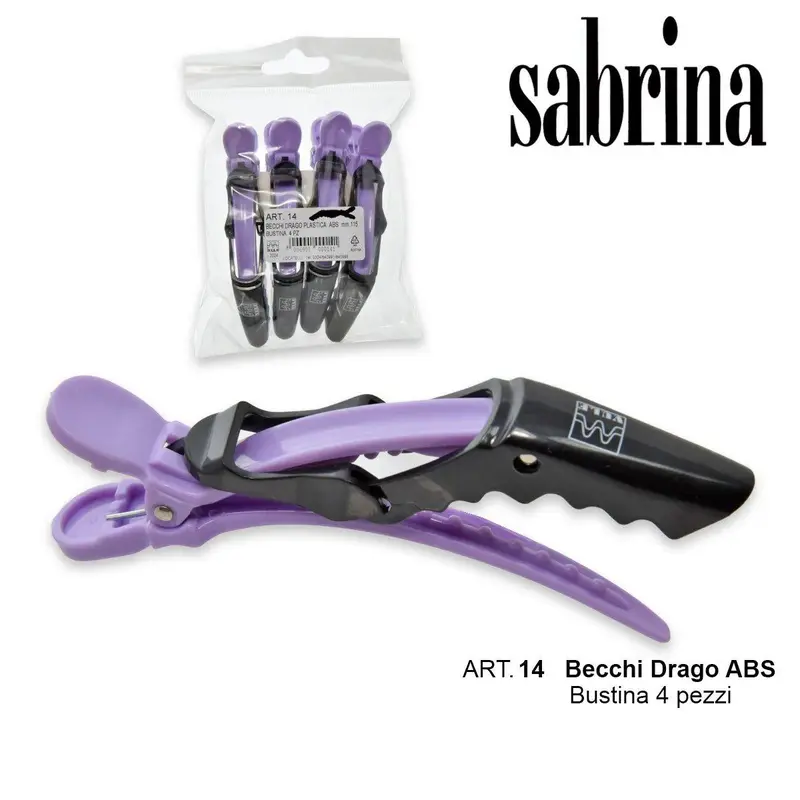 Sabrina becchi abs dragon 115mm black/purple 4 pieces
