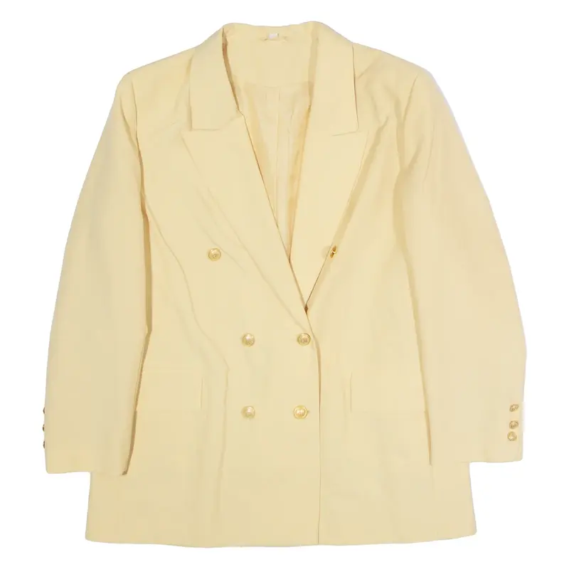 LINEA Womens Blazer Jacket Yellow UK 16