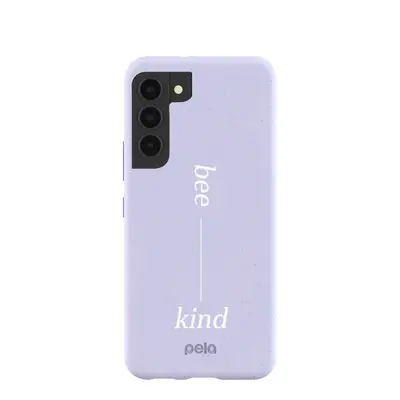 Lavender Bee Kind Samsung Galaxy S22 Case