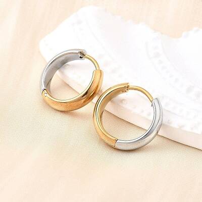 304 Stainless Steel Hoop Earrings