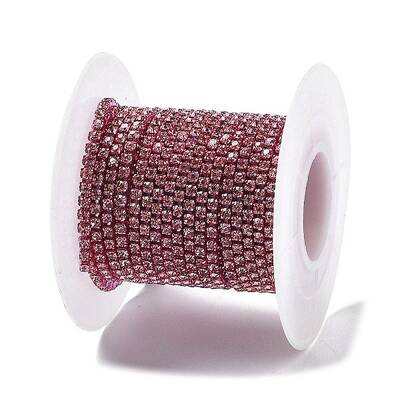 Iron Rhinestone Glass Cup Chain