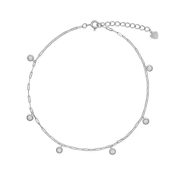 Again Jewelry Bracciale In Argento Con Zirconi Ajnh0008