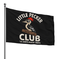 Little Pecker Club Funny Flag 3x5 wall decor banner gift husband Flag Ornaments large big Slogan Tapestry seasonal fathers da...
