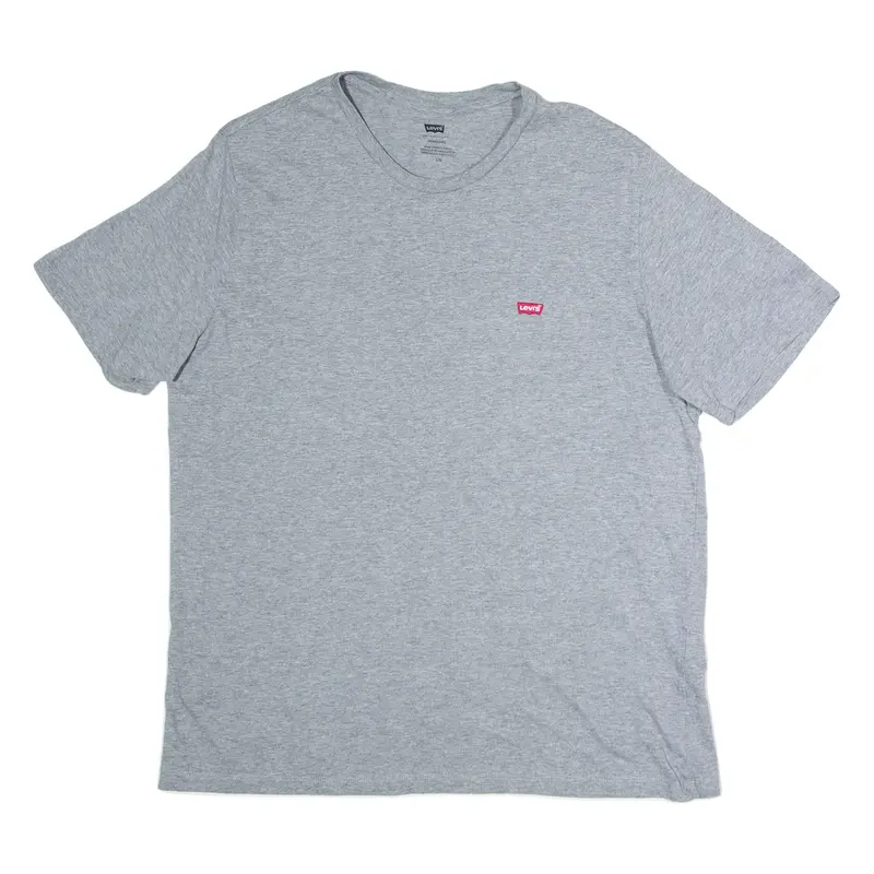 LEVI'S Mens T-Shirt Grey Crew Neck L