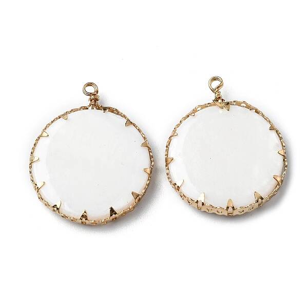 Alloy Freshwater Shell Pendants