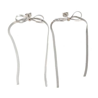 Non-Tarnish Bowknot 304 Stainless Steel Earrings for Women