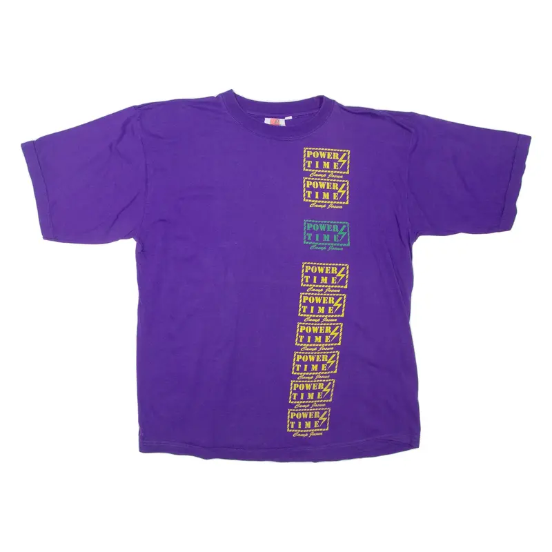 LAUREL Power Time Mens T-Shirt Purple L