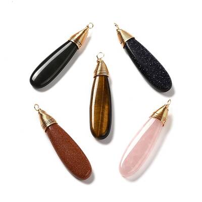 Natural & Synthetic Mixed Stone Pendants