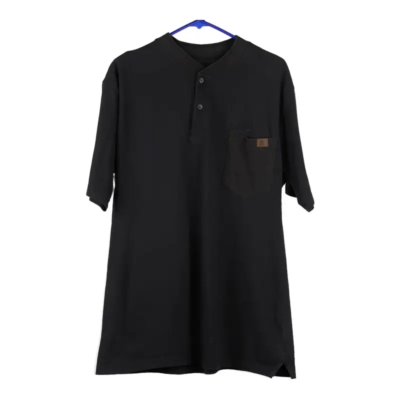 Riggs Workwear Polo Shirt - Medium Black Cotton