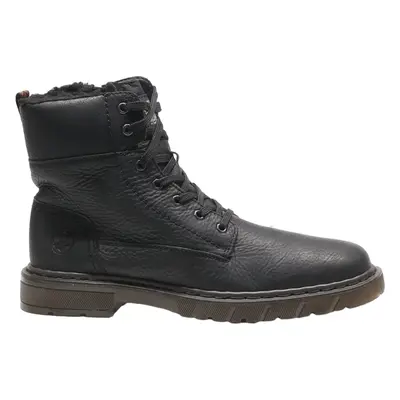 RIEKER Lace-Up Boots Black Leather Mens UK 9.5