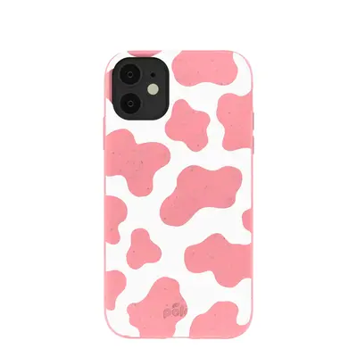 Bubblegum Pink Cow iPhone 11 Case