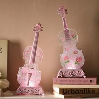 Violin Design Speaker, USB Rechargeable Wireless Speaker, Creative Desktop Portable Audio Speaker for Home Office, Gift for G...