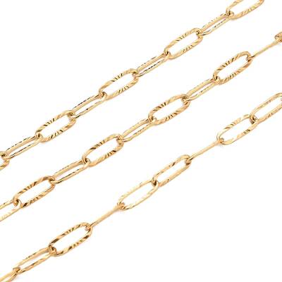3.28 Feet 304 Stainless Steel Textured Paperclip Chains