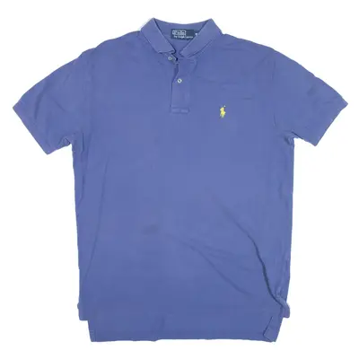 POLO RALPH LAUREN Polo Shirt Blue Short Sleeve Mens M