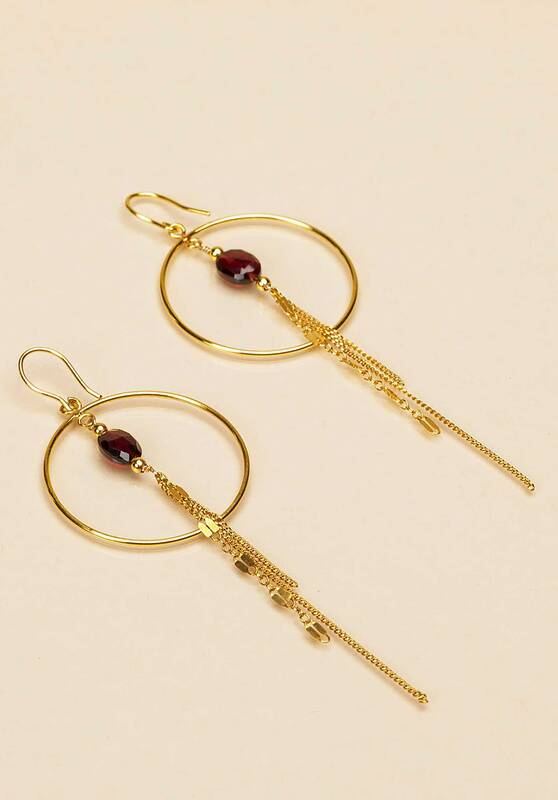 Earring  Boccg Grenat | Color: GRENAT | Size: U