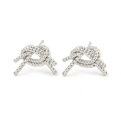 Rack Plating Brass Stud Earrings