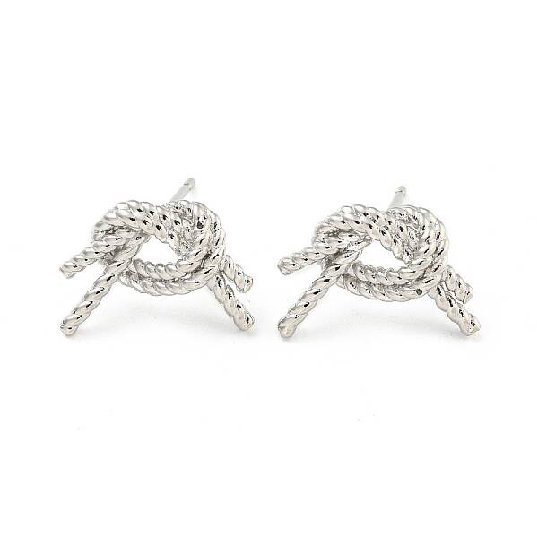 Rack Plating Brass Stud Earrings