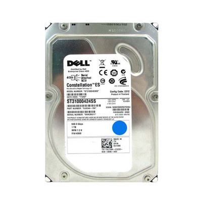 0U738K Dell 1TB 6Gb/s SAS 7200 3.5-Inch Hard Drive