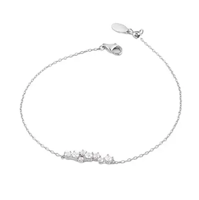 Guess Elegante Bracciale In Argento Jardin Jsbb04461Jwyg - Lunghezza: 18,5 Cm