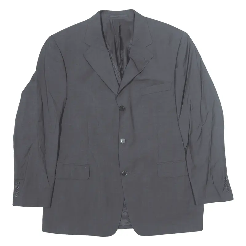 BALMAIN Blazer Jacket Grey Wool Mens L