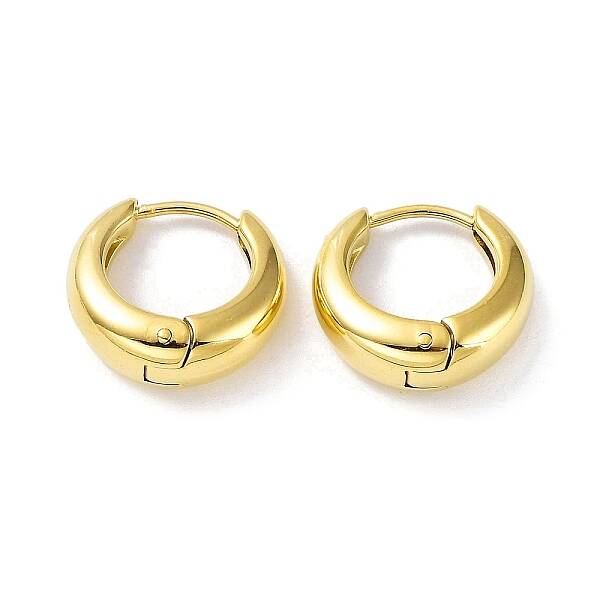 Ion Plating(IP) 304 Stainless Steel Polishing Hoop Earrings