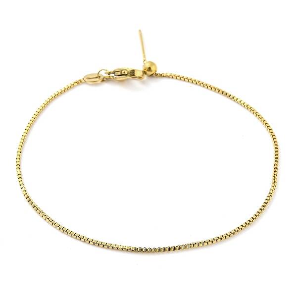 304 Stainless Steel Add a Bead Adjustable Box Chains Bracelets for Women