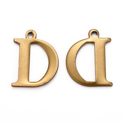 304 Stainless Steel Alphabet Charms