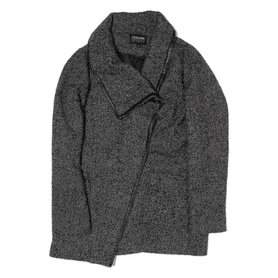 CHICOREE Overcoat Jacket Black Wool Womens S