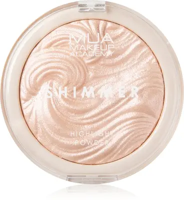 MUA Makeup Academy compact powder highlighter color Pink Shimmer 8g