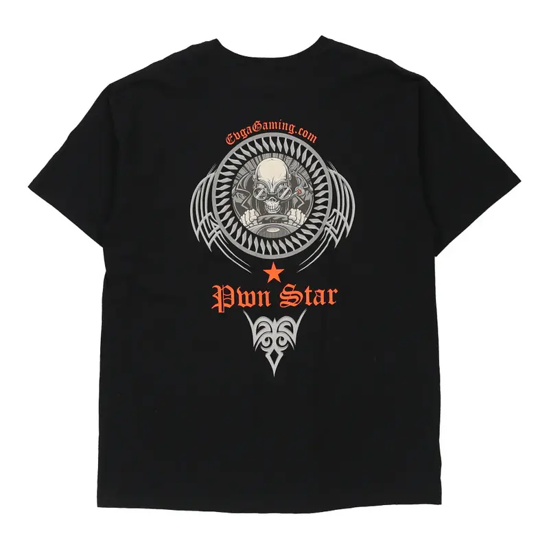 Anvil Graphic T-Shirt - XL Black Cotton