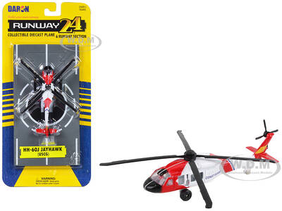 Sikorsky HH-60J Jayhawk Helicopter White and Red \