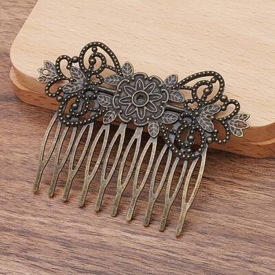 Brass Hair Comb Findings